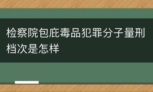 检察院包庇毒品犯罪分子量刑档次是怎样