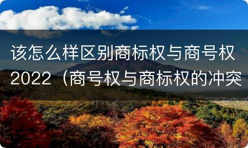 该怎么样区别商标权与商号权2022（商号权与商标权的冲突与解决）