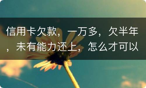 信用卡欠款，一万多，欠半年，未有能力还上，怎么才可以知道自己是否已被通缉