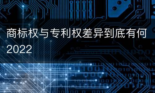 商标权与专利权差异到底有何2022