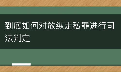 到底如何对放纵走私罪进行司法判定