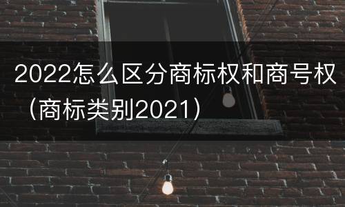 2022怎么区分商标权和商号权（商标类别2021）
