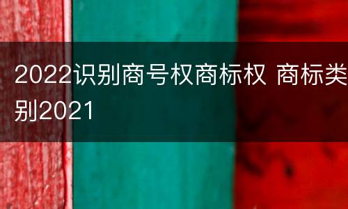 2022识别商号权商标权 商标类别2021