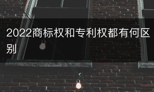 2022商标权和专利权都有何区别