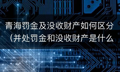 青海罚金及没收财产如何区分（并处罚金和没收财产是什么意思）