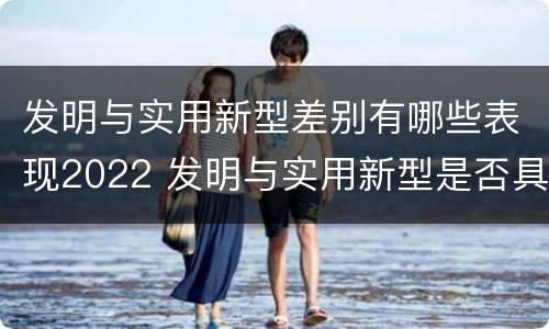 发明与实用新型差别有哪些表现2022 发明与实用新型是否具有实用性