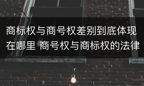 商标权与商号权差别到底体现在哪里 商号权与商标权的法律冲突与解决
