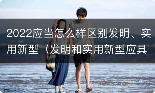 2022应当怎么样区别发明、实用新型（发明和实用新型应具有新颖性的含义）