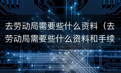 去劳动局需要些什么资料（去劳动局需要些什么资料和手续）