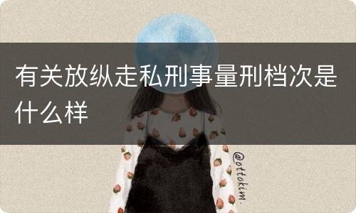 有关放纵走私刑事量刑档次是什么样