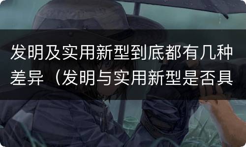 发明及实用新型到底都有几种差异（发明与实用新型是否具有实用性）