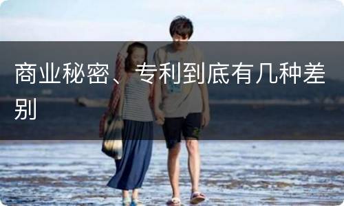 商业秘密、专利到底有几种差别