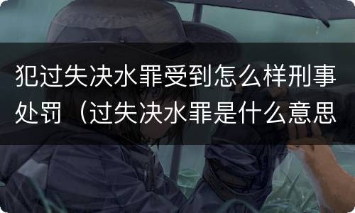 犯过失决水罪受到怎么样刑事处罚（过失决水罪是什么意思）