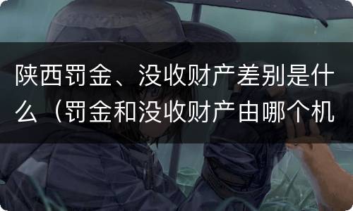 陕西罚金、没收财产差别是什么（罚金和没收财产由哪个机关执行）