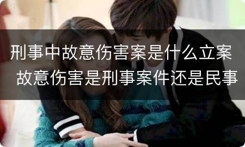 刑事中故意伤害案是什么立案 故意伤害是刑事案件还是民事案件