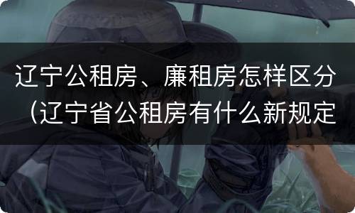 辽宁公租房、廉租房怎样区分（辽宁省公租房有什么新规定）