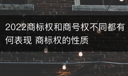 2022商标权和商号权不同都有何表现 商标权的性质