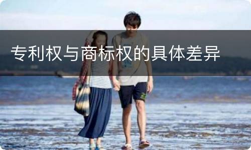 专利权与商标权的具体差异