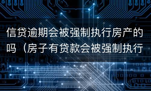 信贷逾期会被强制执行房产的吗（房子有贷款会被强制执行吗）