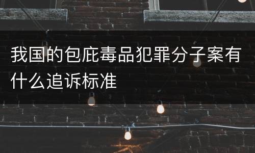 我国的包庇毒品犯罪分子案有什么追诉标准