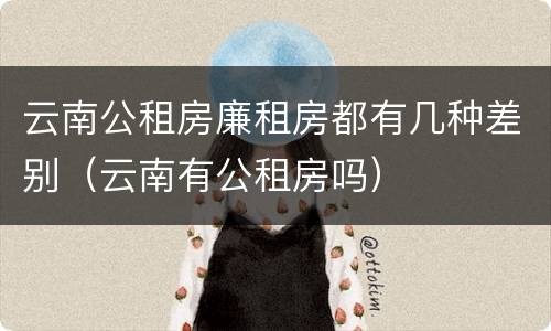 云南公租房廉租房都有几种差别（云南有公租房吗）