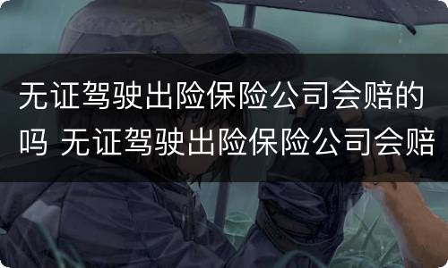 无证驾驶出险保险公司会赔的吗 无证驾驶出险保险公司会赔的吗多少钱