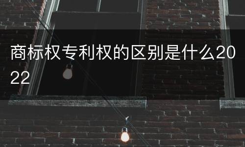 商标权专利权的区别是什么2022