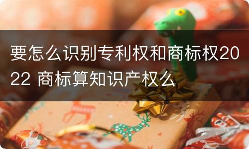 要怎么识别专利权和商标权2022 商标算知识产权么