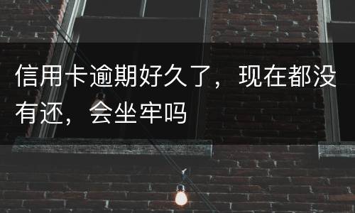 信用卡逾期好久了，现在都没有还，会坐牢吗