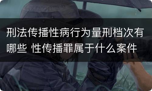 刑法传播性病行为量刑档次有哪些 性传播罪属于什么案件
