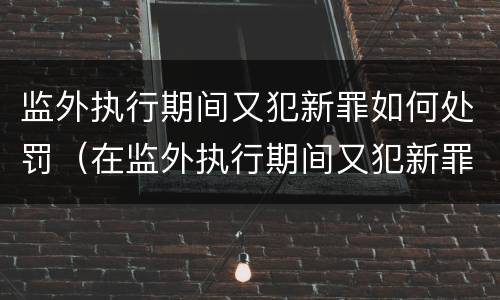 监外执行期间又犯新罪如何处罚（在监外执行期间又犯新罪如何判处）
