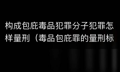 构成包庇毒品犯罪分子犯罪怎样量刑（毒品包庇罪的量刑标准）
