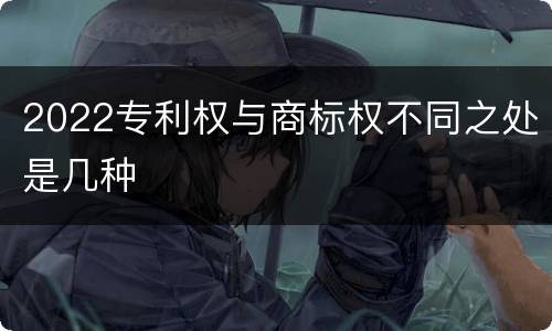2022专利权与商标权不同之处是几种