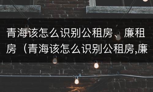 青海该怎么识别公租房、廉租房（青海该怎么识别公租房,廉租房呢）