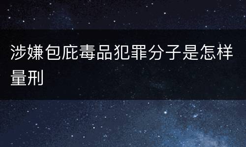 涉嫌包庇毒品犯罪分子是怎样量刑