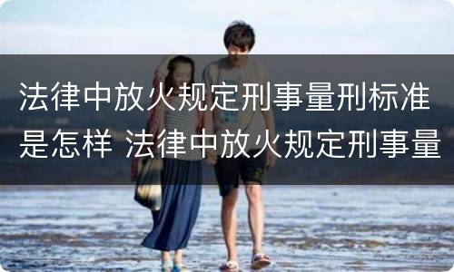 法律中放火规定刑事量刑标准是怎样 法律中放火规定刑事量刑标准是怎样确定的