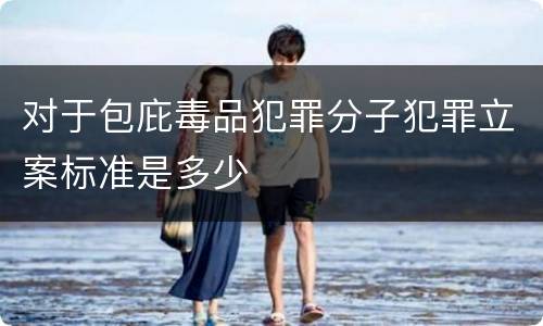 对于包庇毒品犯罪分子犯罪立案标准是多少