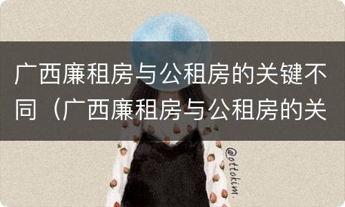 广西廉租房与公租房的关键不同（广西廉租房与公租房的关键不同点）