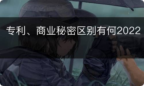 专利、商业秘密区别有何2022