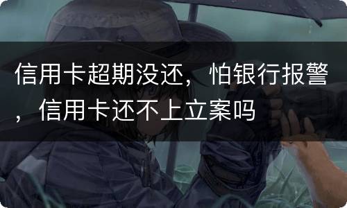 信用卡超期没还，怕银行报警，信用卡还不上立案吗