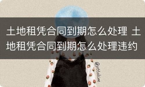 土地租凭合同到期怎么处理 土地租凭合同到期怎么处理违约