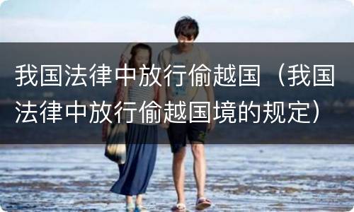 我国法律中放行偷越国（我国法律中放行偷越国境的规定）