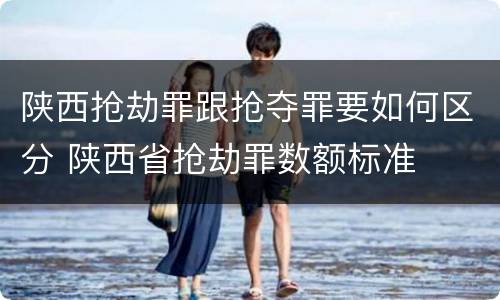 陕西抢劫罪跟抢夺罪要如何区分 陕西省抢劫罪数额标准