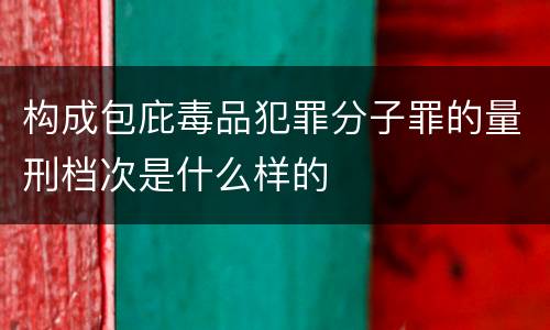 构成包庇毒品犯罪分子罪的量刑档次是什么样的
