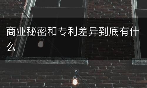 商业秘密和专利差异到底有什么