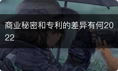 商业秘密和专利的差异有何2022