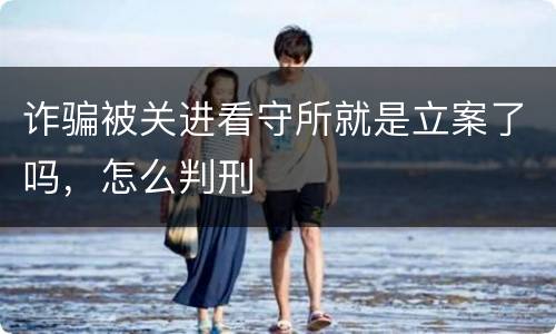 诈骗被关进看守所就是立案了吗，怎么判刑