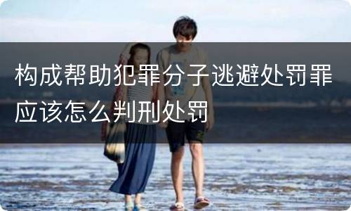 构成帮助犯罪分子逃避处罚罪应该怎么判刑处罚