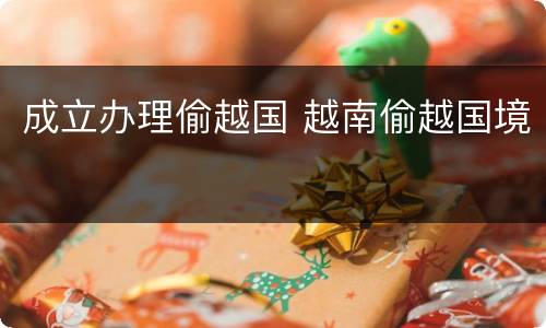 成立办理偷越国 越南偷越国境