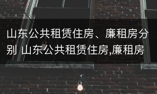 山东公共租赁住房、廉租房分别 山东公共租赁住房,廉租房分别有哪些